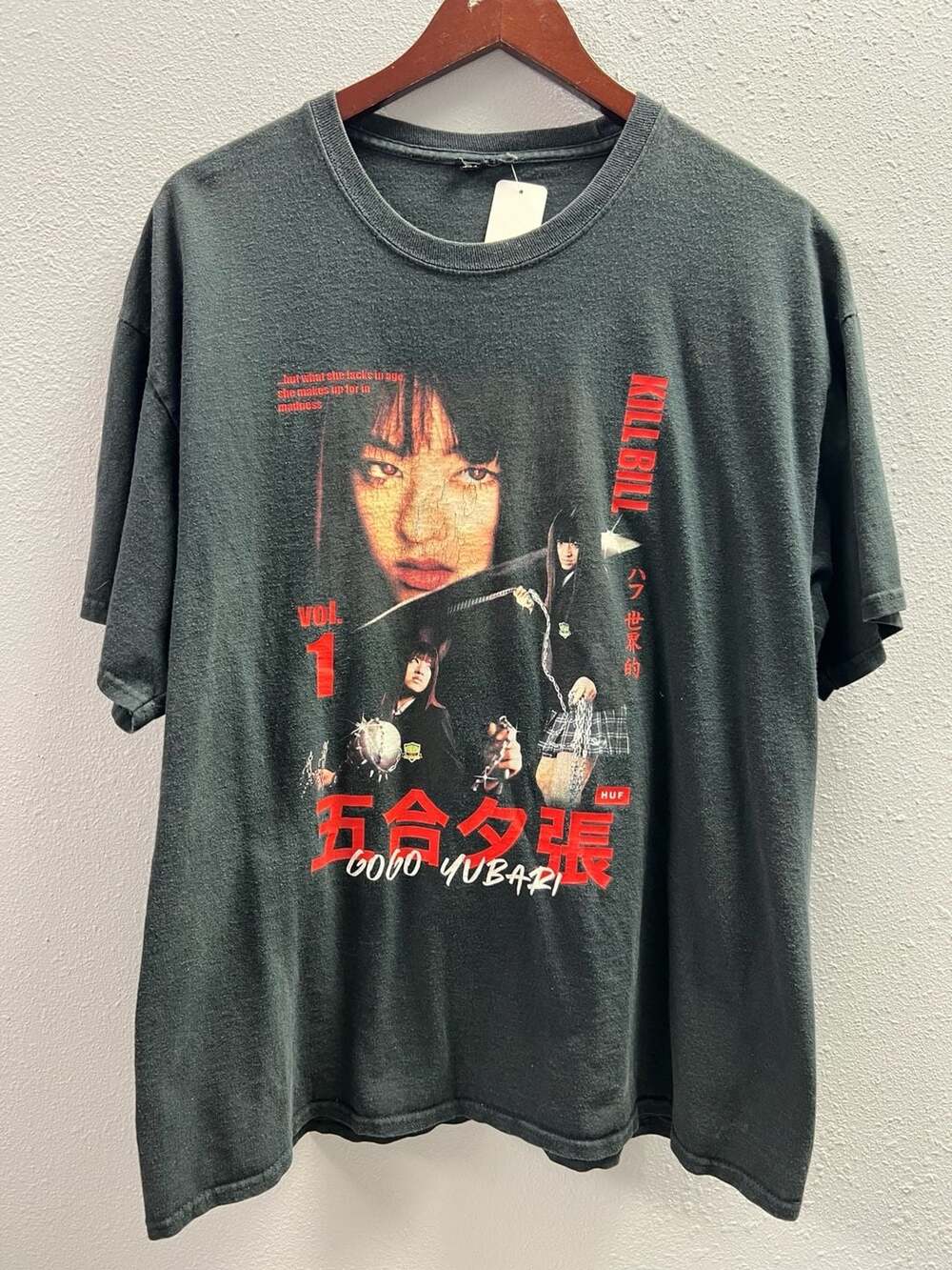 HUF Kill Bill Vol. 1 Gogo Yubari Graphic T-Shirt size XL 0008